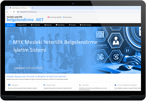 Çelebi Mühendislik Mesleki Yeterlilik Belgelendirme Yazılımı