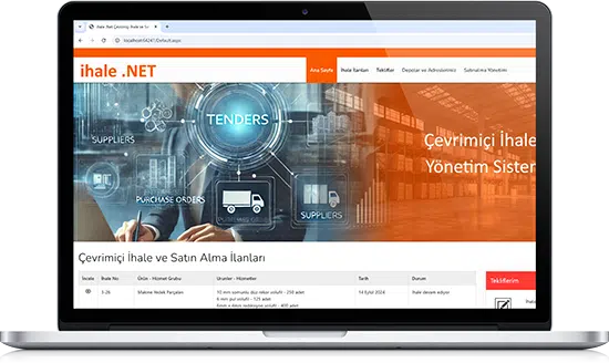 Çevrimiçi İhale ve Satın Alma Yönetim Sistemi Yazılımı